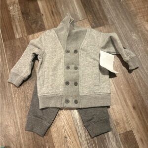 L.O.G.G. Label Of Graded Goods H&M Baby Cardigan Sweater and pant 6/9m KS01